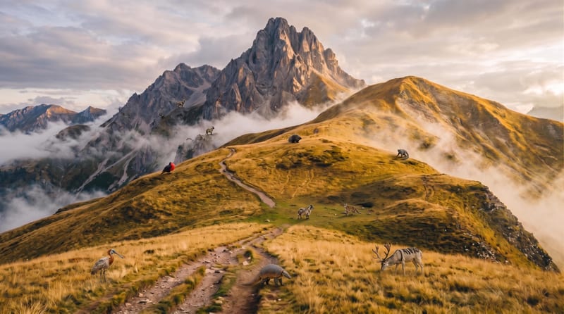 Animal-Populated Landscape