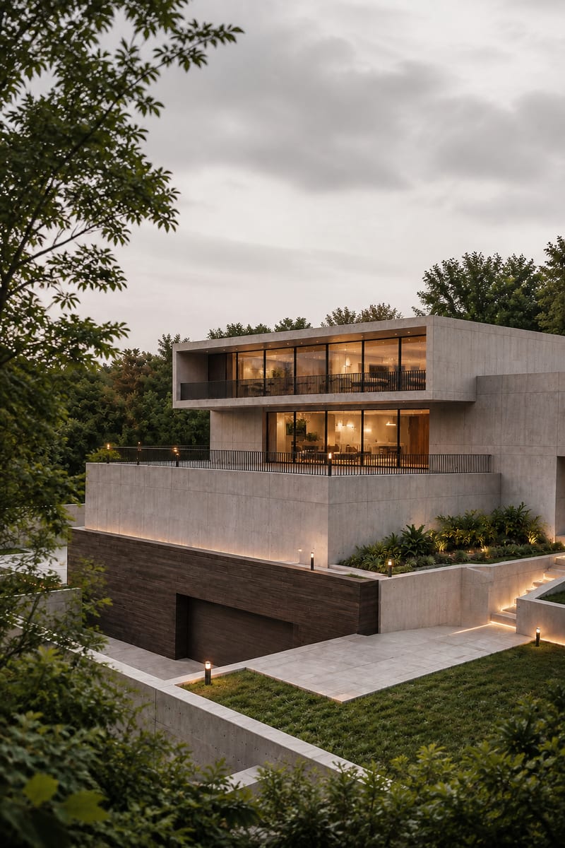 Polished Overcast Architectural Render