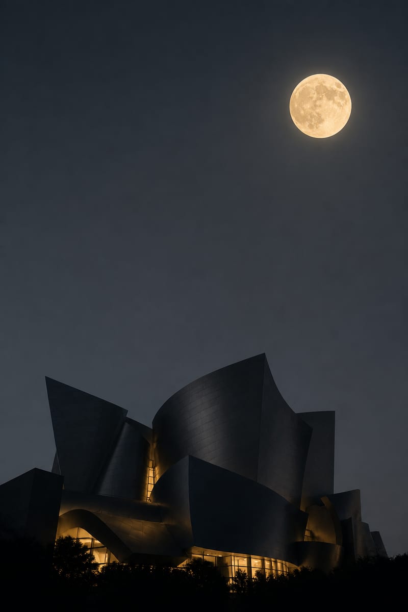 Vertical Night Moonlit Render