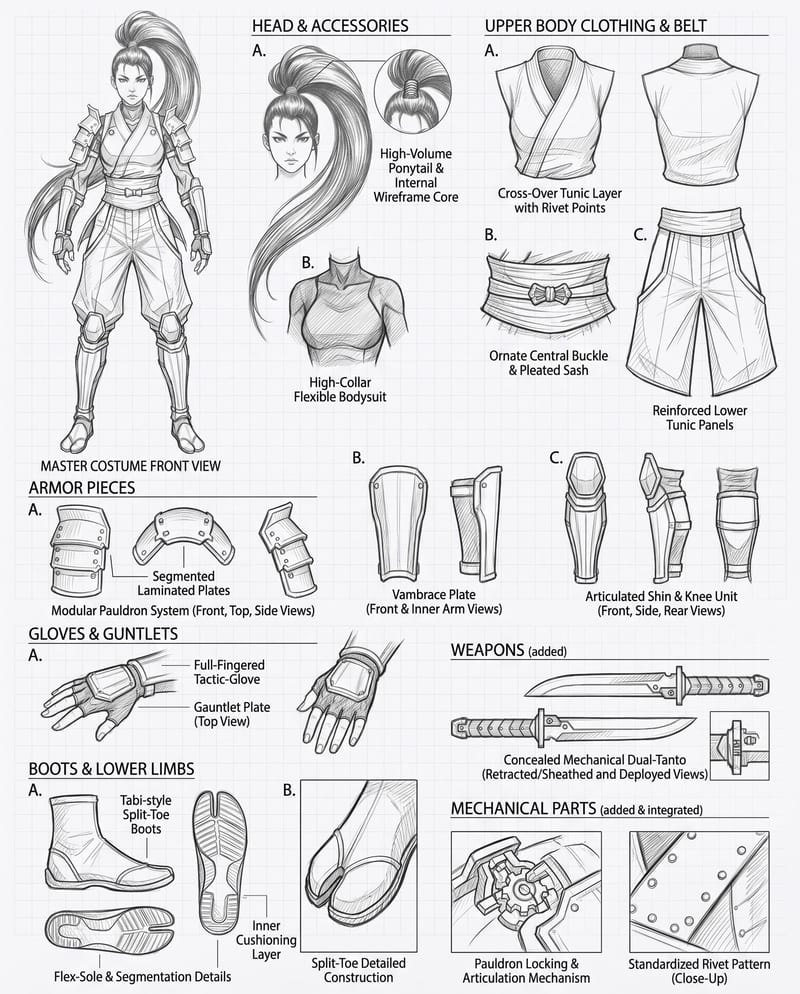 Character Costume Sheet